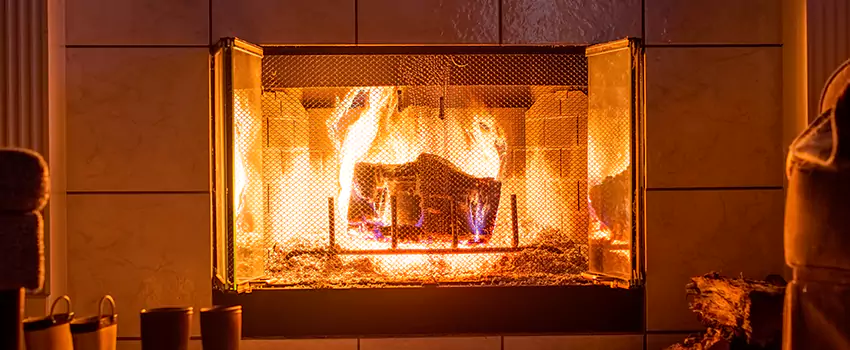 Mendota Hearth Landscape Fireplace Installation in Ashtabula, Ohio